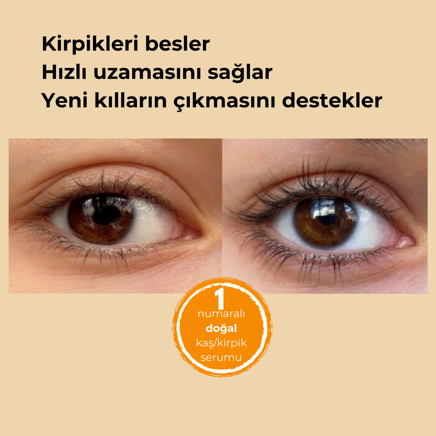 Melusca Doğal Kaş & Kirpik Serumu – 5 ml
