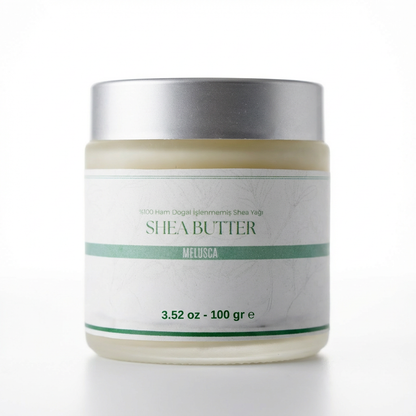 Melusca Shea Yağı – Soğuk Sıkım, Ham & İşlenmemiş | 100 gr