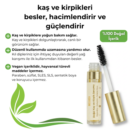 Melusca Doğal Kaş & Kirpik Serumu – 5 ml