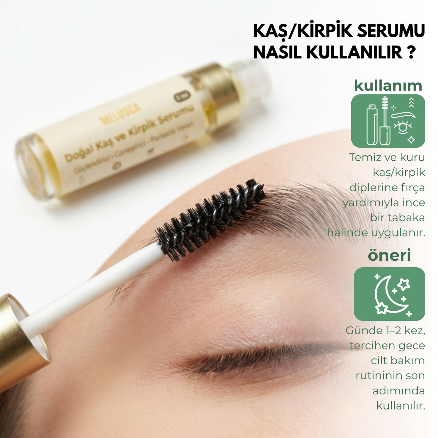 Melusca Doğal Kaş & Kirpik Serumu – 5 ml