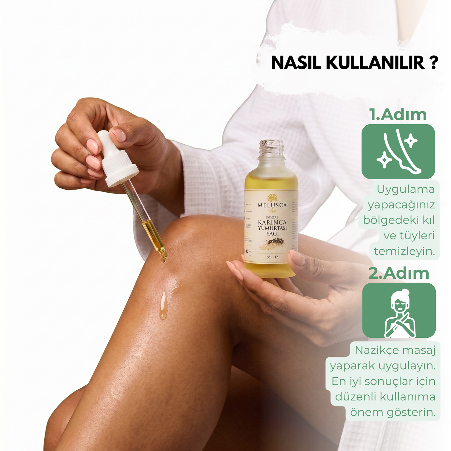 Melusca Doğal Karınca Yumurtası Yağı – 50 ml